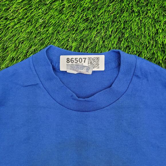 Vintage 90s Edmonton-Oilers Shirt XS/S 17x24 Blue - Picture 8 of 14